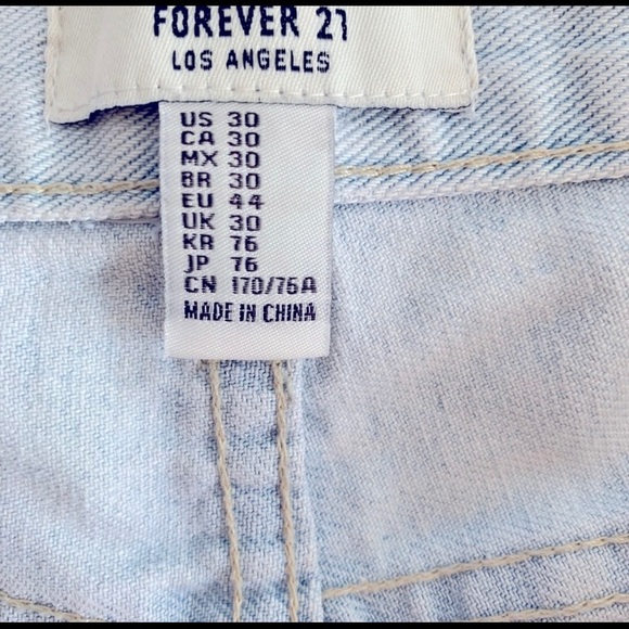 Forever 21 Button Up Fly Shorts Sz 30 - Picture 6 of 6